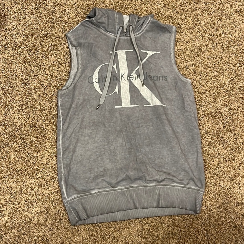 Calvin Klein cut off hoodie